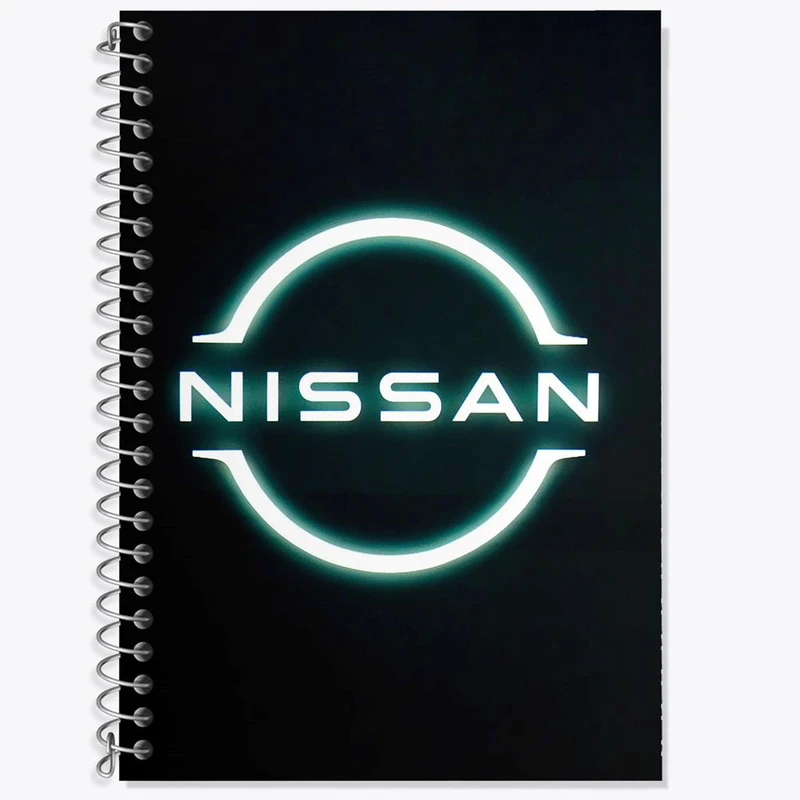 دفتر زبان 50 برگ خندالو مدل دو خط طرح نیسان Nissan کد 30731