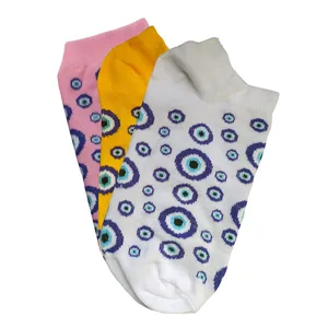 جوراب مدل چشم نظر j002 بسته 3 عددی