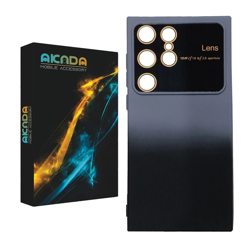 کاور آکادا مدل سیلیکونی طرح Lens مناسب برای گوشی موبایل سامسونگ Galaxy S23 Ultra