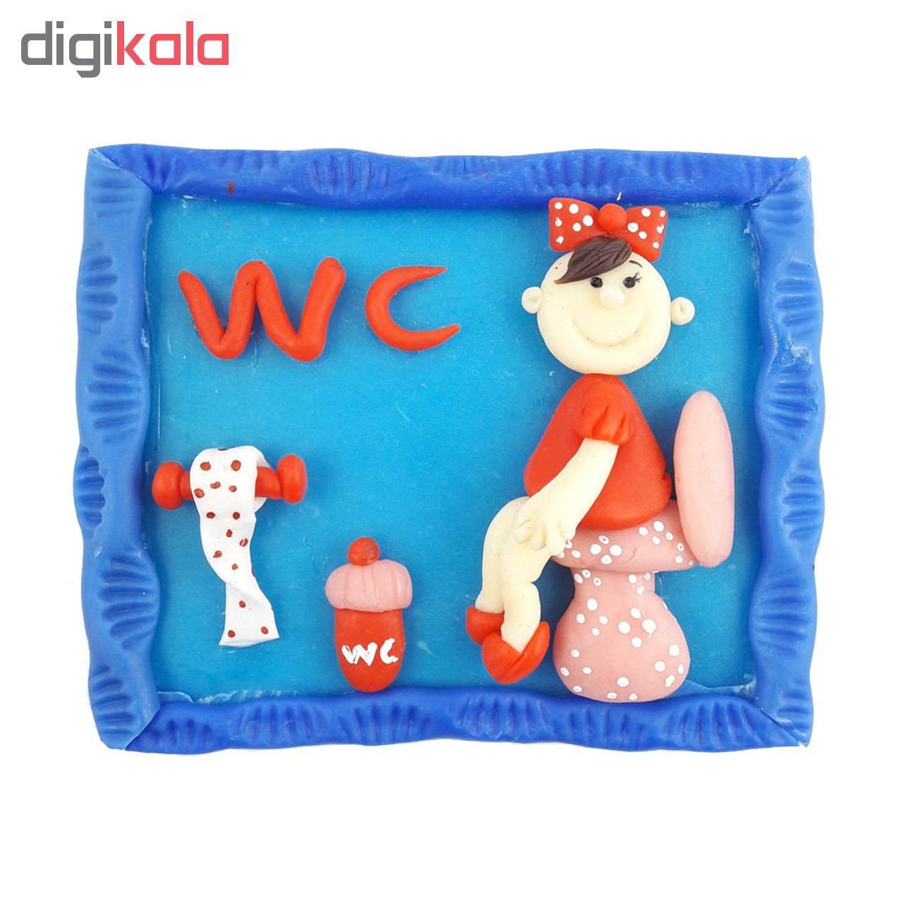 عروسک نشانگر درب سرویس بهداشتی طرح دخترک