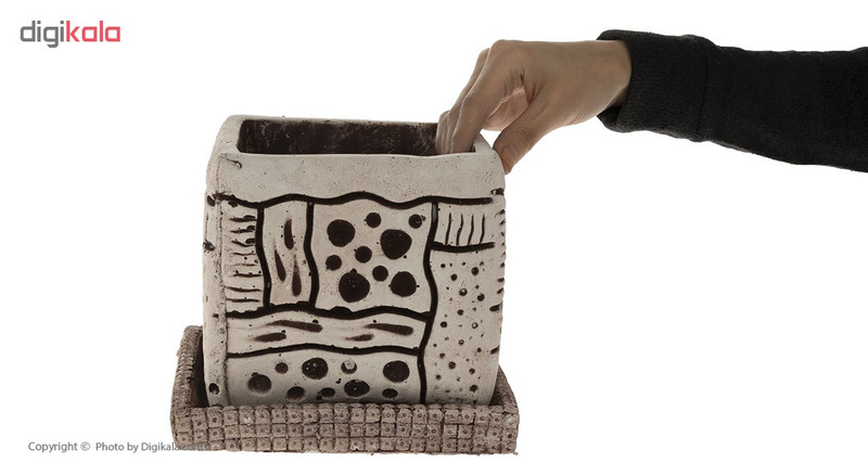 گلدان طرح مدل کاشی سنتی کد S1