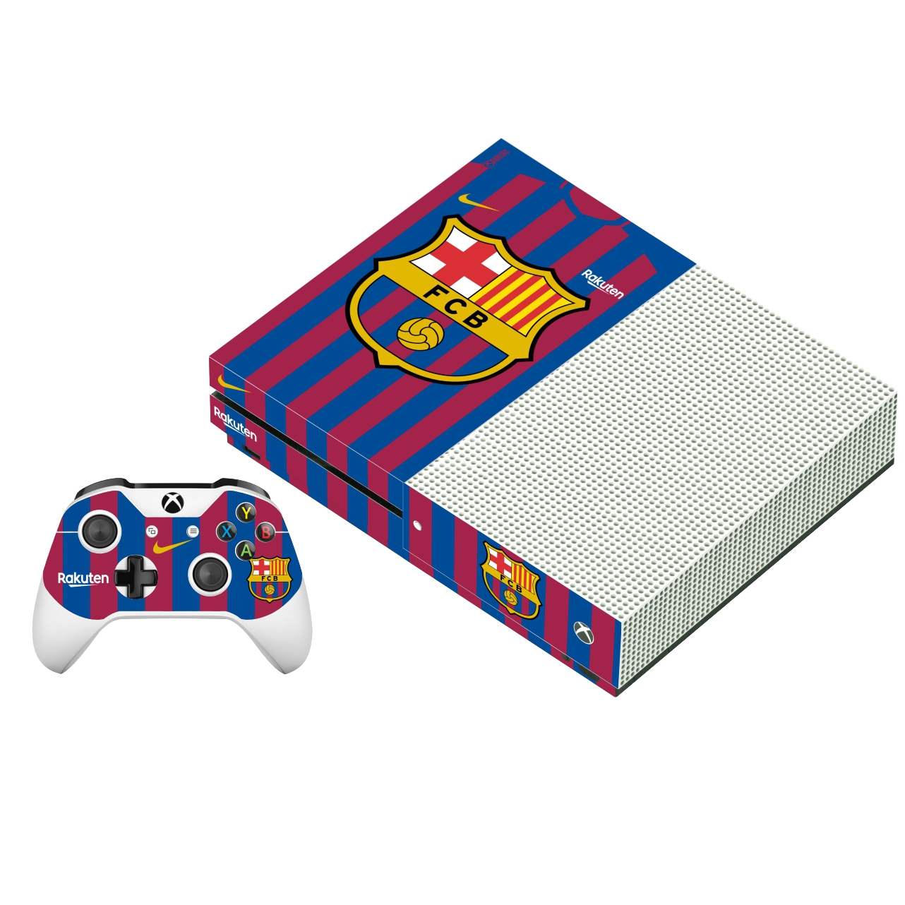 برچسب ایکس باکس وان اس پلی اینفینی مدل FC Barcelona 02 به همراه برچسب دسته