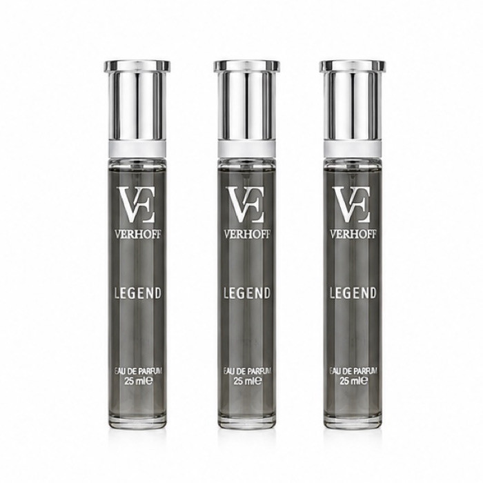 عطر جیبی مردانه ورهف مدل لجند با رایحه خنک حجم 25 میلی لیتر بسته 3 عددی