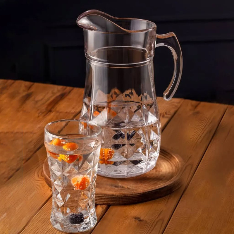 سرویس پارچ و لیوان 7 پارچه مدل  آکوامارین