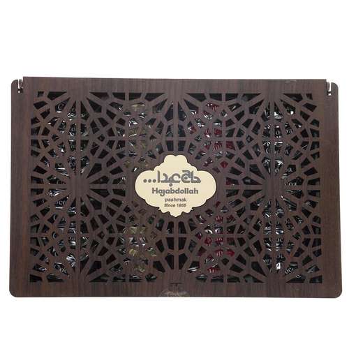 پشمک لقمه ای وانیلی و کاپوچینو با روکش شیری و کاکائویی حاج عبدالله مقدار 500 گرم