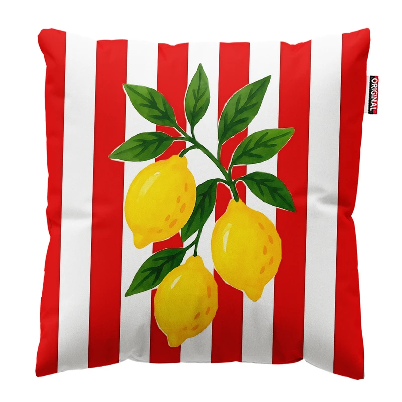 کوسن پاد آفرین مدل پینترستی تابستانی کد PK304212 سایز 30*30 سانتی متر