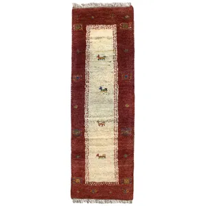 گبه دستباف نیم متری کد 4543