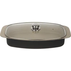 تابه پخت ماهی پاک تفلون کد 1-200291 سایز 22*38 گرانیت