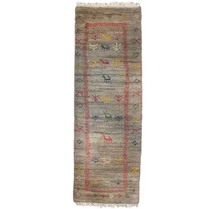 گبه دستباف نیم متری کد 4604