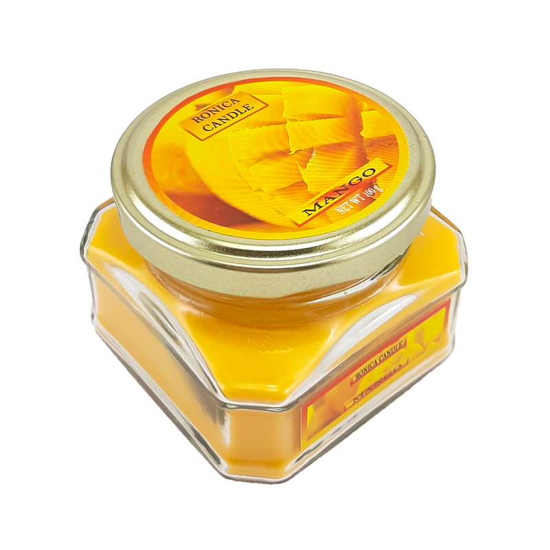       شمع دست ساز رونیکا مدل معطر انبه کد 100