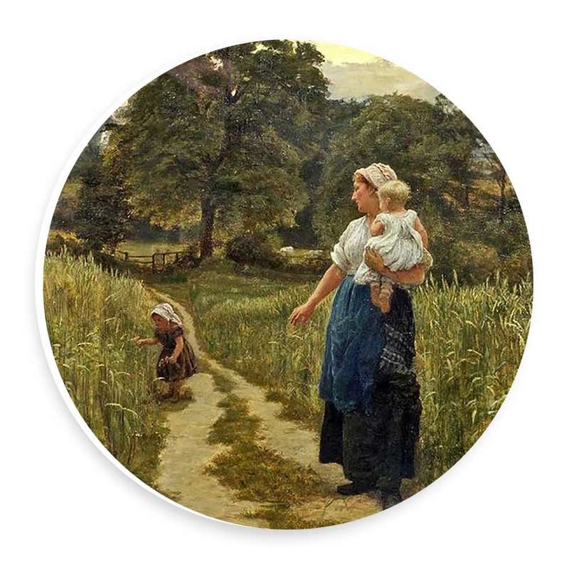 دیوارکوب طرح مادر روستایی و فرزندان مدل wtb375