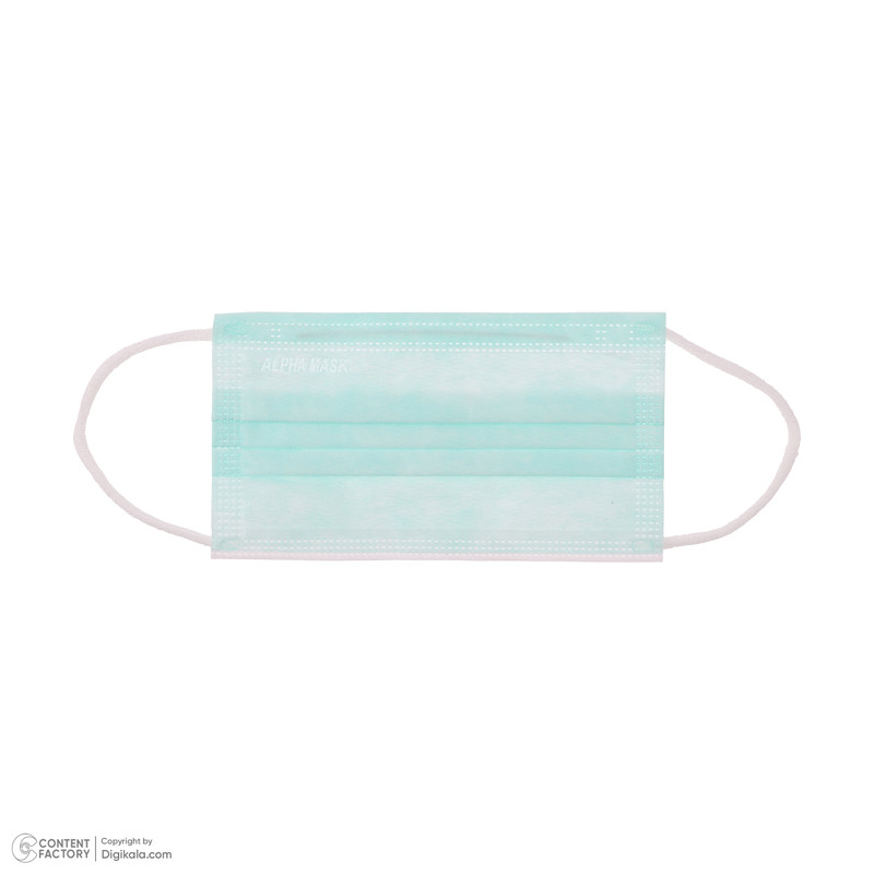 ماسک تنفسی آلفا طب مدل سه لایه بسته 50 عددی
