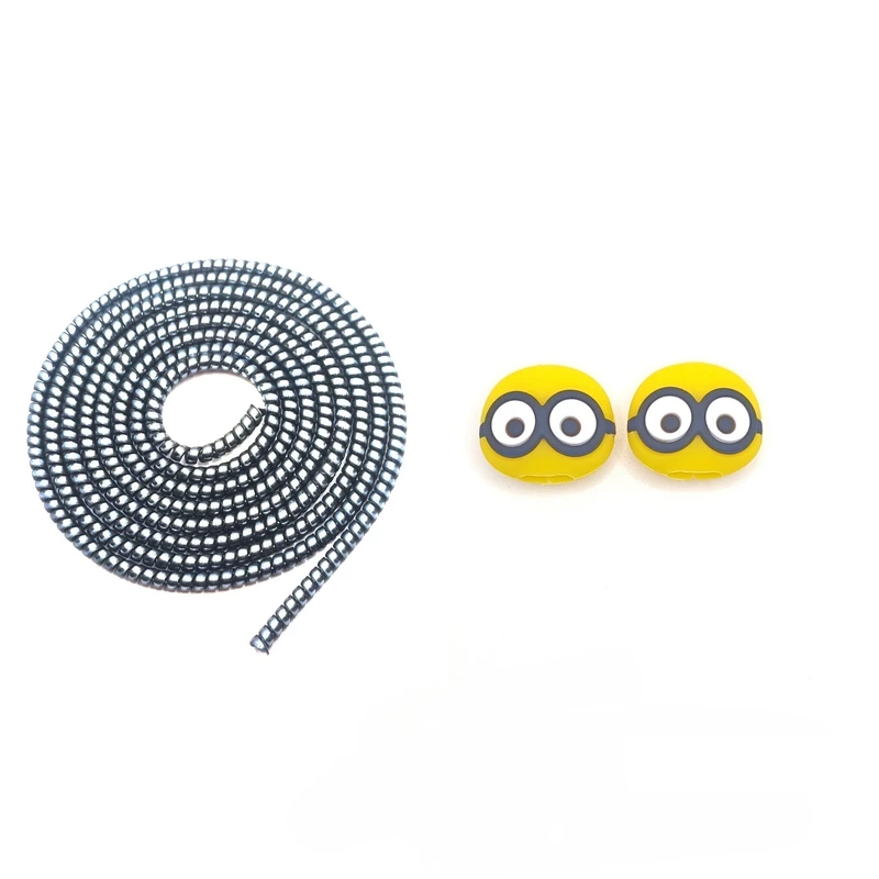محافظ کابل شارژ و هندزفری مدل Minion بسته سه عددی 