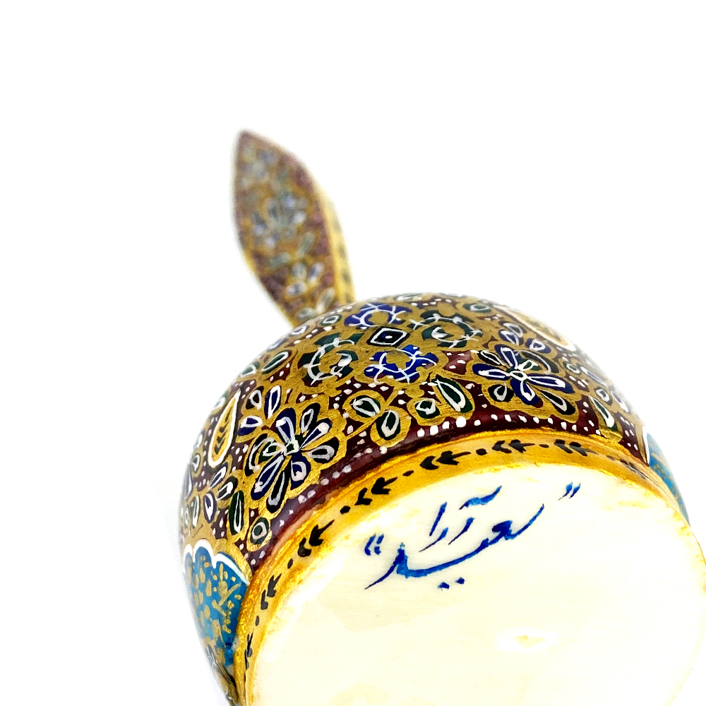  سرمه دان استخوانی سعید آرا طرح تذهیب مدل بچکول کد 74