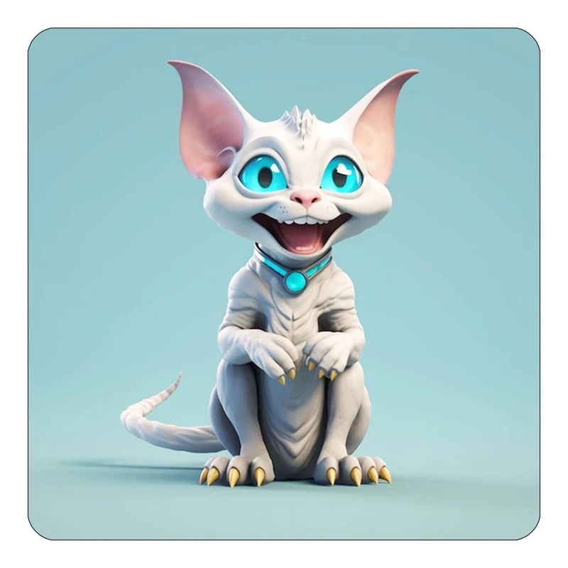 مگنت کاکتی طرح حیوانات کارتونی مدل mp28755