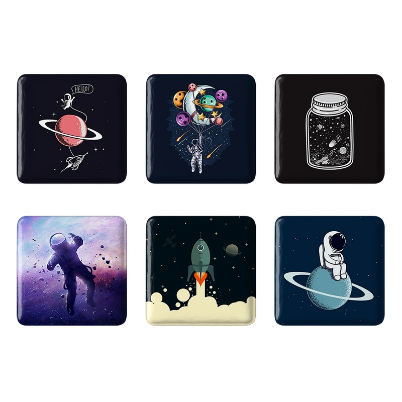 مگنت خندالو طرح فضایی Spatial کد 1595B مجموعه 6 عددی