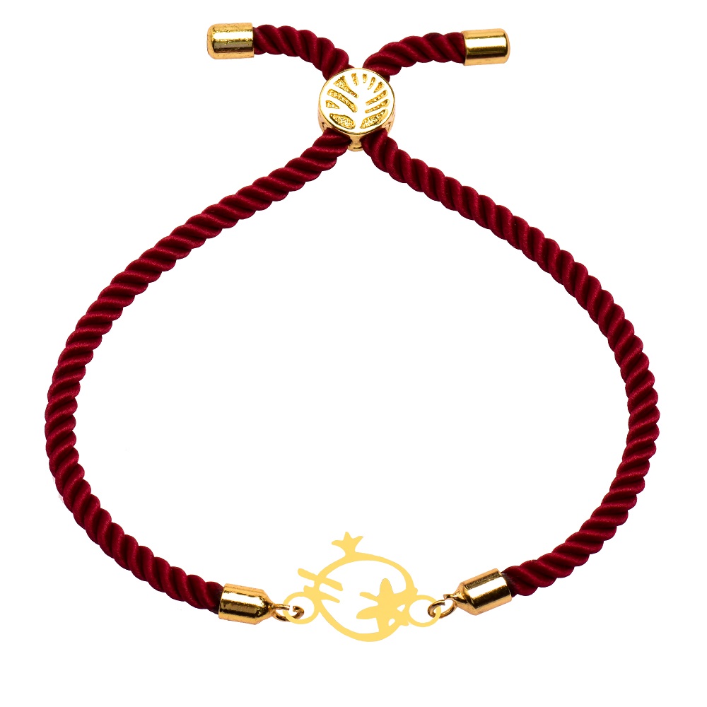 دستبند طلا 18 عیار زنانه کرابو طرح انار مدل kr101026