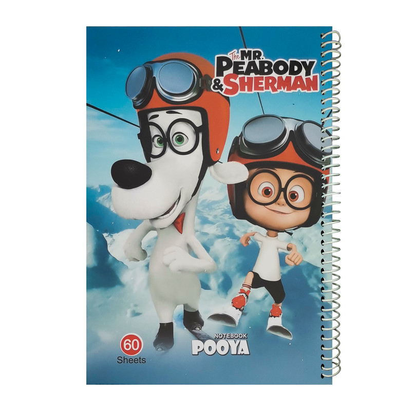 دفتر 60 برگ پویا طرح Mr.Peabody 