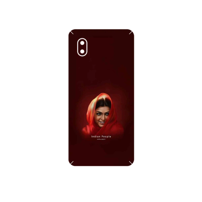برچسب پوششی ماهوت مدل Portrait of an Indian Woman مناسب برای گوشی موبایل سامسونگ Galaxy A01 Core