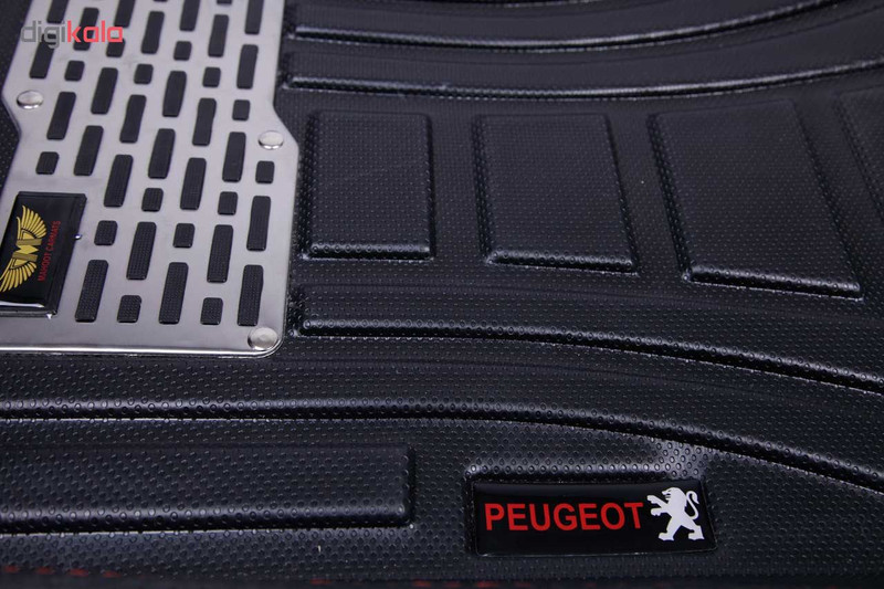 کفپوش سه بعدی خودرو مدل اکو مناسب برای 206 به همراه کفپوش صندوق