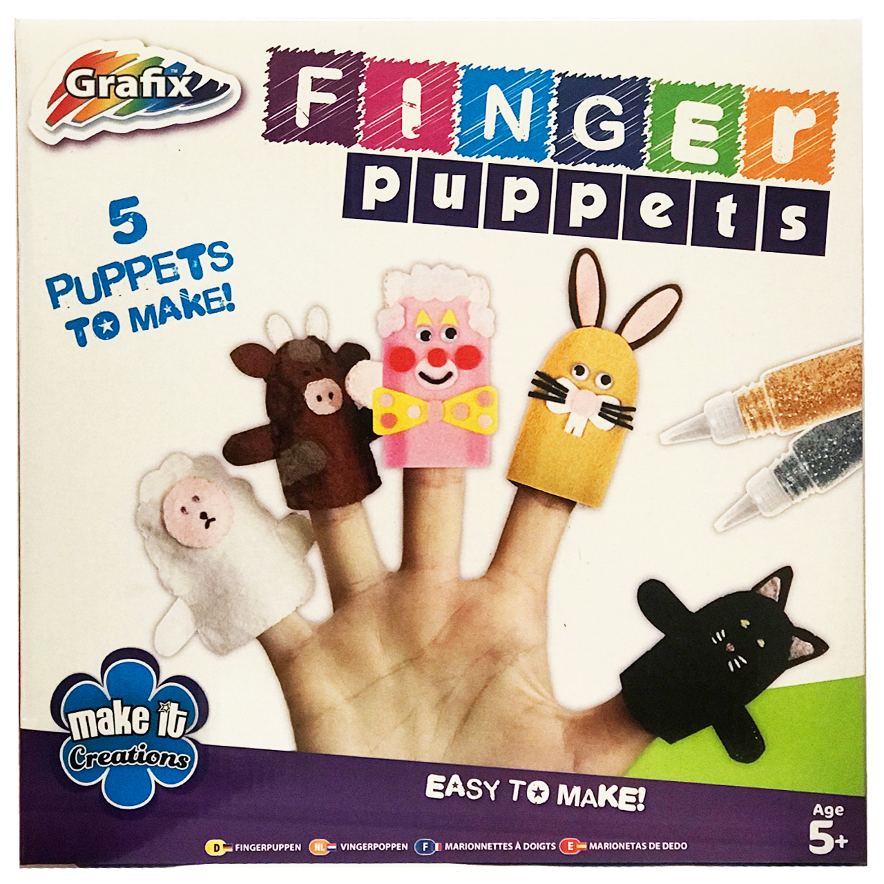 کیت کاردستی گرافیکس مدل Finger Puppets