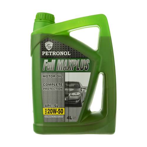 روغن موتور خودرو پترونول مدل فول مکس پلاس SAE 20W-50 ظرفیت 4 لیتر