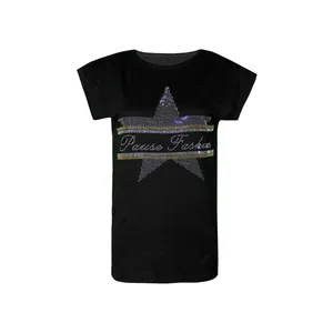 تی شرت آستین کوتاه زنانه مدل ستاره نگین 12