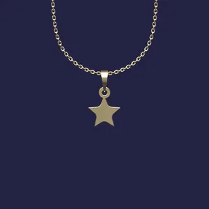 گردنبند طلا 18 عیار زنانه مدوپد مدل ستاره کد Z2-1-1200