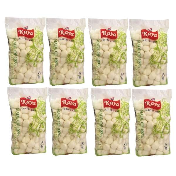 پنبه آرایشی رایا مدل 134 وزن 100 گرم مجموعه 8 عددی