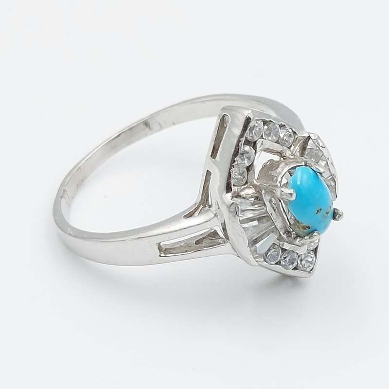 انگشتر نقره زنانه مدل فیروزه کد 20564