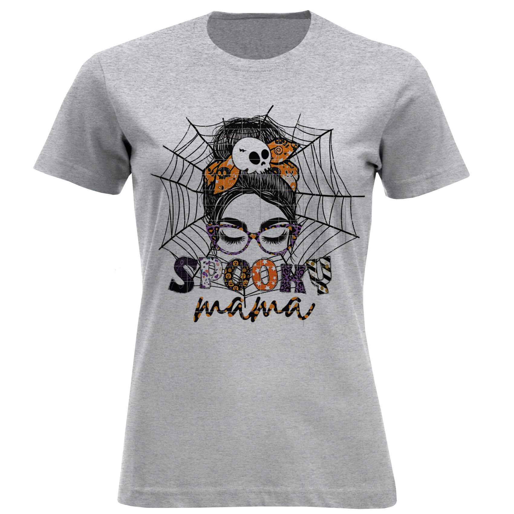 تی شرت آستین کوتاه زنانه مدل دختر عینکی F1484