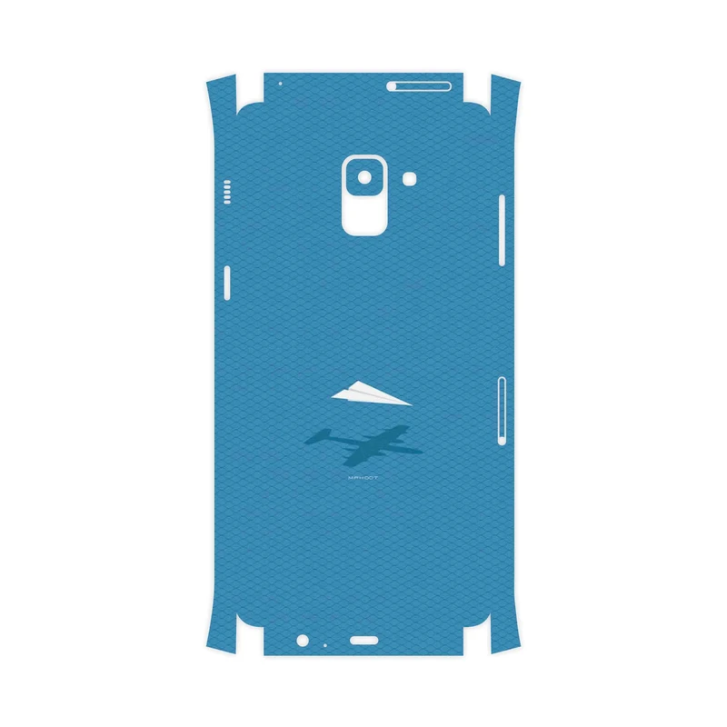 برچسب پوششی ماهوت مدل Minimal Paper Airplane-FullSkin مناسب برای گوشی موبایل سامسونگ Galaxy A8 Plus 2018