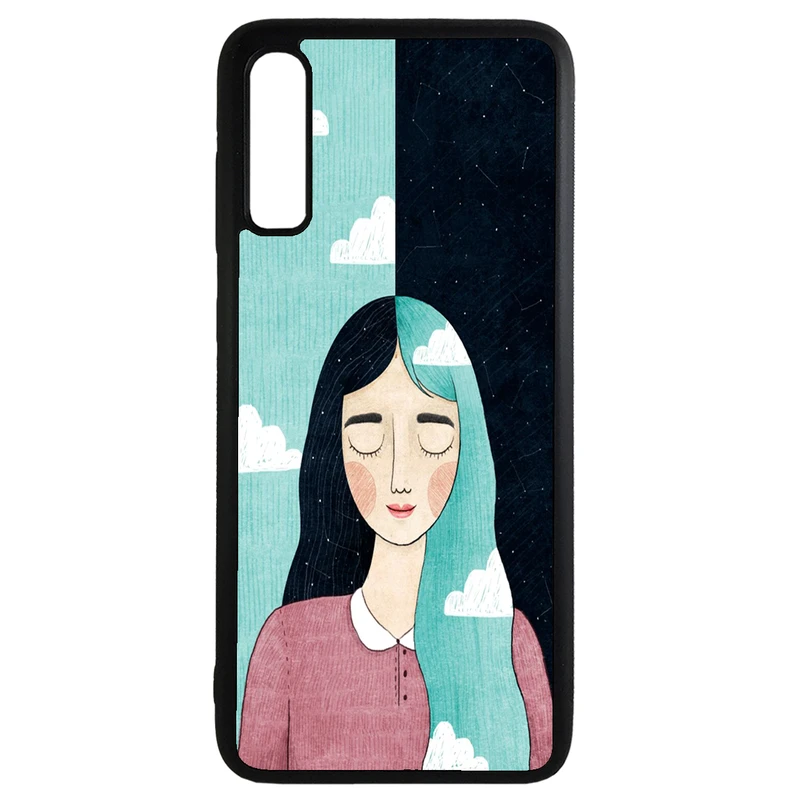 کاور طرح دختر کد 110646 مناسب برای گوشی موبایل سامسونگ galaxy a50
