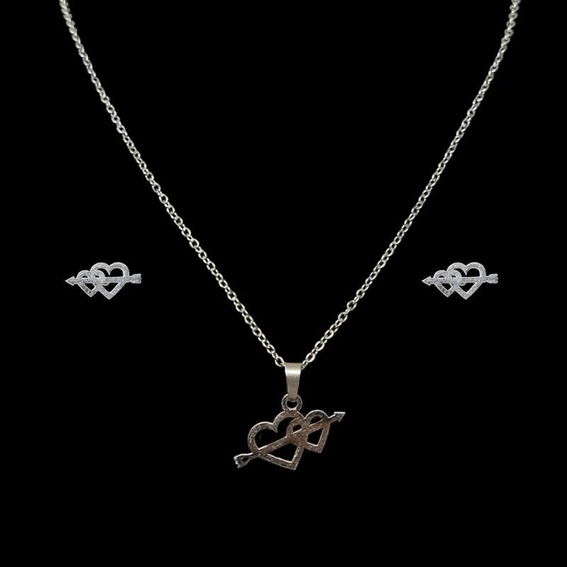 نیم ست زنانه مدل قلب و تیر 115