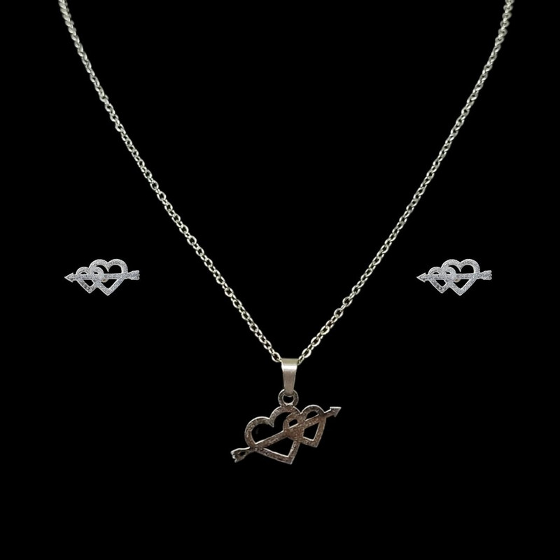 نیم ست زنانه مدل قلب و تیر 115