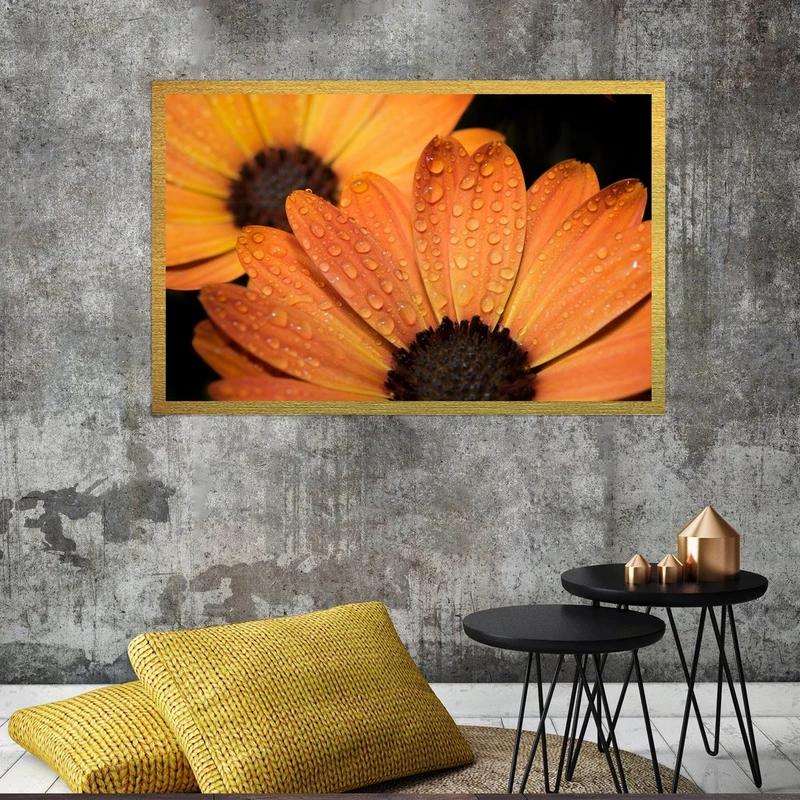 تابلو بکلیت طرح گل بهاری مدل قاب شاسی T-S8651