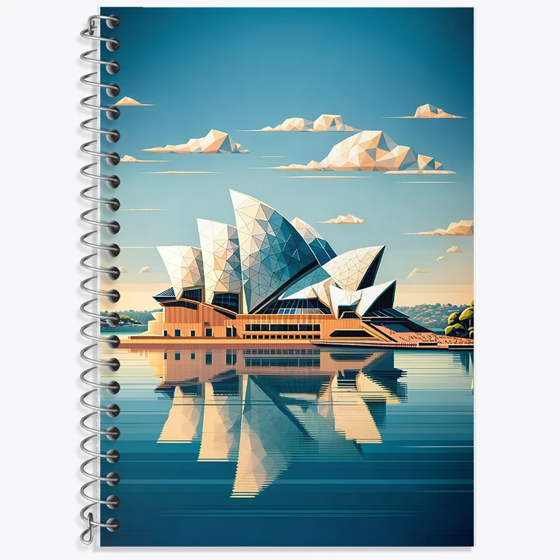 دفتر نت موسیقی 50 برگ خندالو طرح خانه اپرای سیدنی (Sydney Opera House) کد F6364