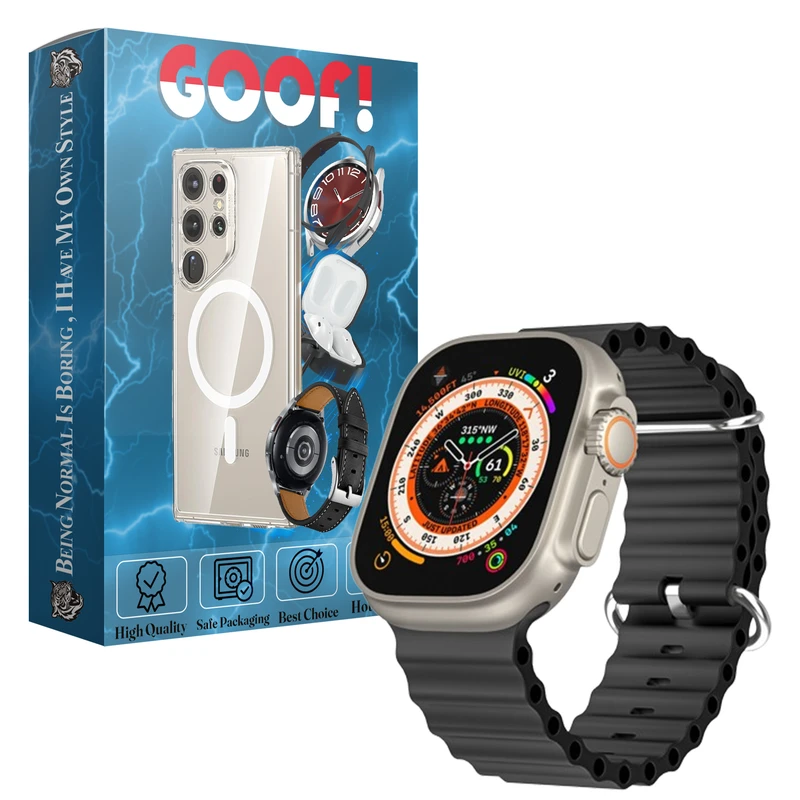 بند گوف مدل Ocean Silicon مناسب برای اپل واچ Ultra 2 49mm