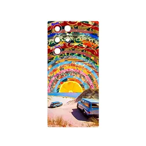 MAHOOT Collage of Orange Sky Cover Sticker for Samsung Galaxy S22 Ultra 5G