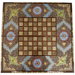 صفحه شطرنج خاتم کاری طرح تذهیب مدل لبه گرد سوپر کد 60
