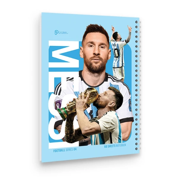 دفتر مشق 60 برگ مدل فوتبالیست ها کد 04 پالت