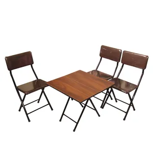 میز و صندلی ناهارخوری سه نفره میزیمو مدل 2 تیکه تاشو کد 2431 