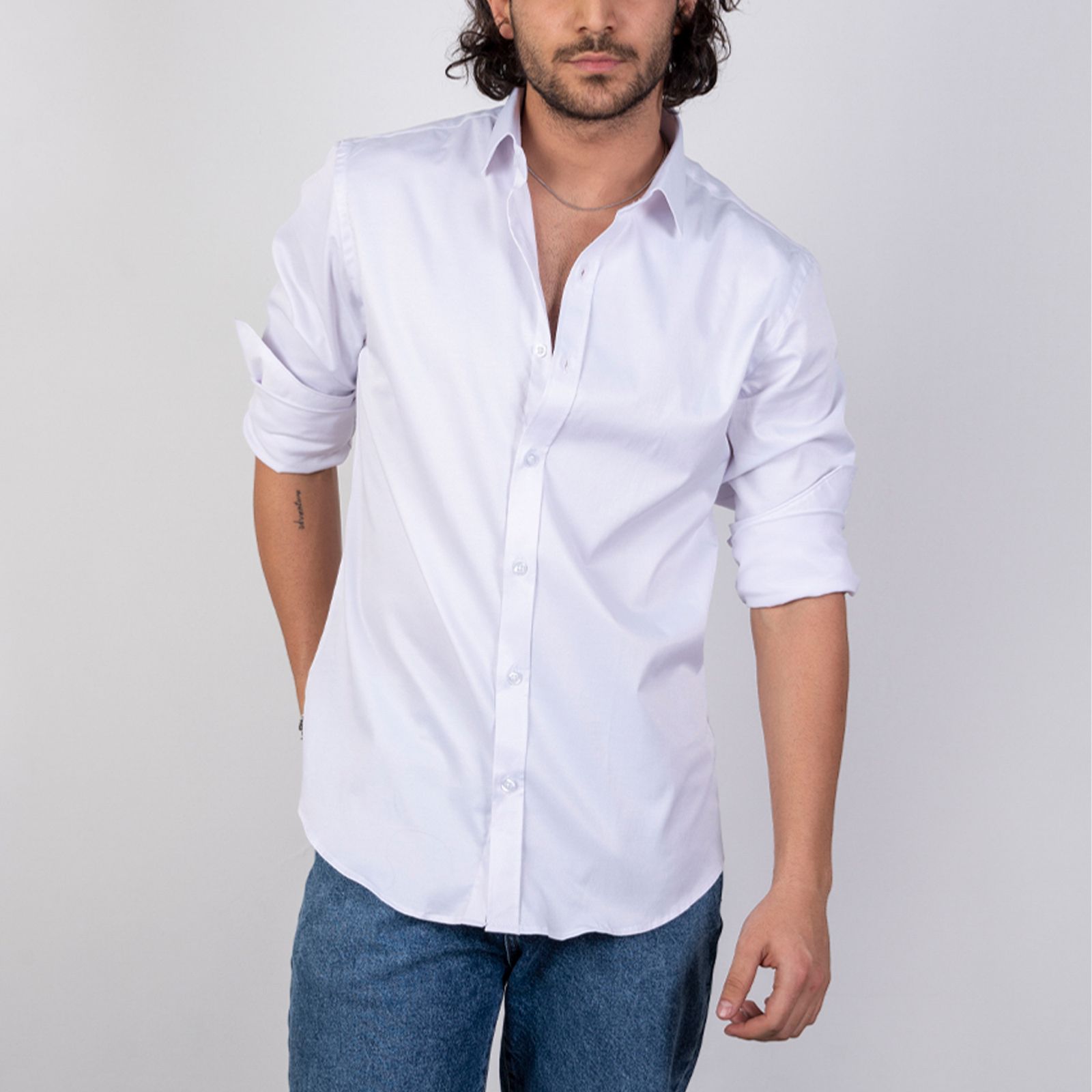 پیراهن آستین بلند مردانه ان سی نو مدل ویتال -  - 5