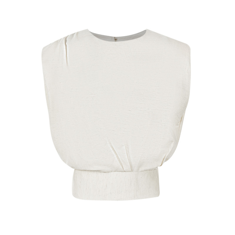 بلوز بدون آستین زنانه سرژه مدل 202634 رنگ کرم