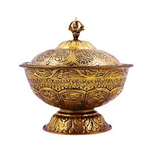 شکلات خوری برنجی مدل تاج