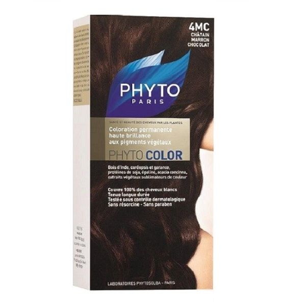 کیت رنگ موی فیتو مدل PHYTO COLOR شماره 4MC حجم 40 میلی لیتر -  - 1