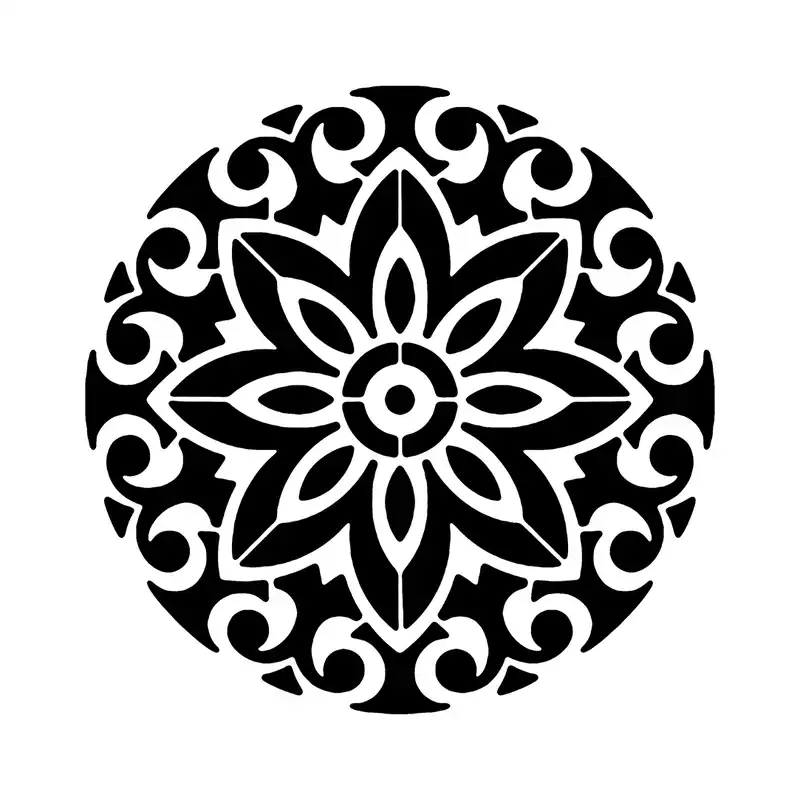 شابلون باتیس آرت طرح تذهیب کد 50-644