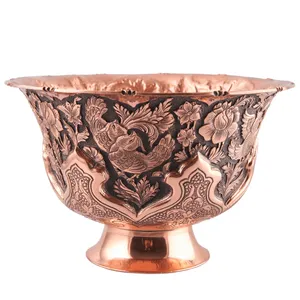 جام قلمزنی قهرمانی طرح گل و مرغ کد 165027