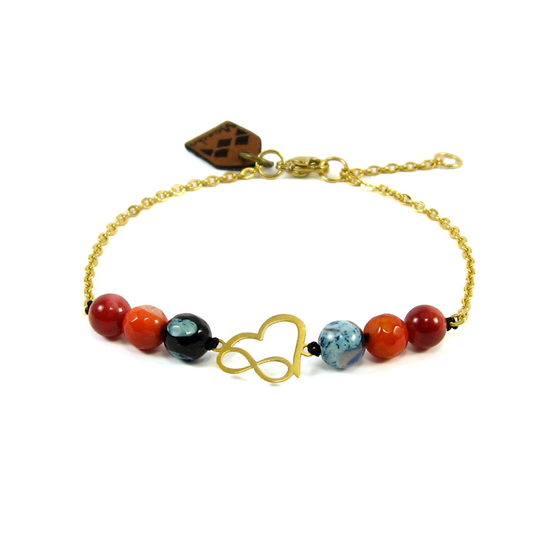 دستبند طلا 18عیار مانچو مدل bfg086