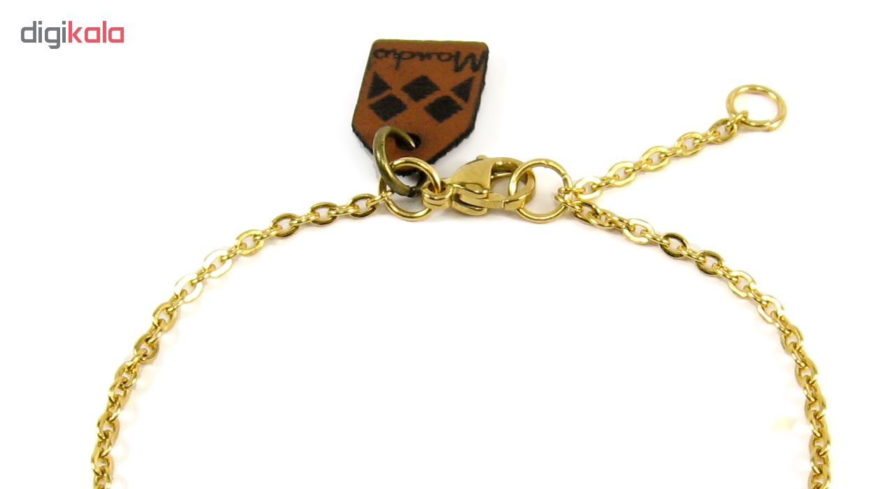 دستبند طلا 18 عیار زنانه مانچو مدل bfg088 -  - 5